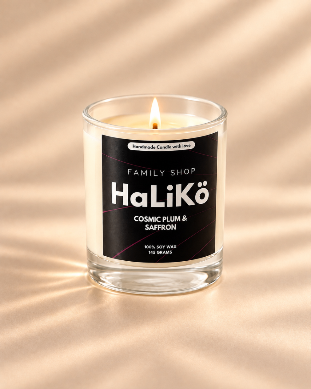 Cosmic Plum & Safron geurkaars